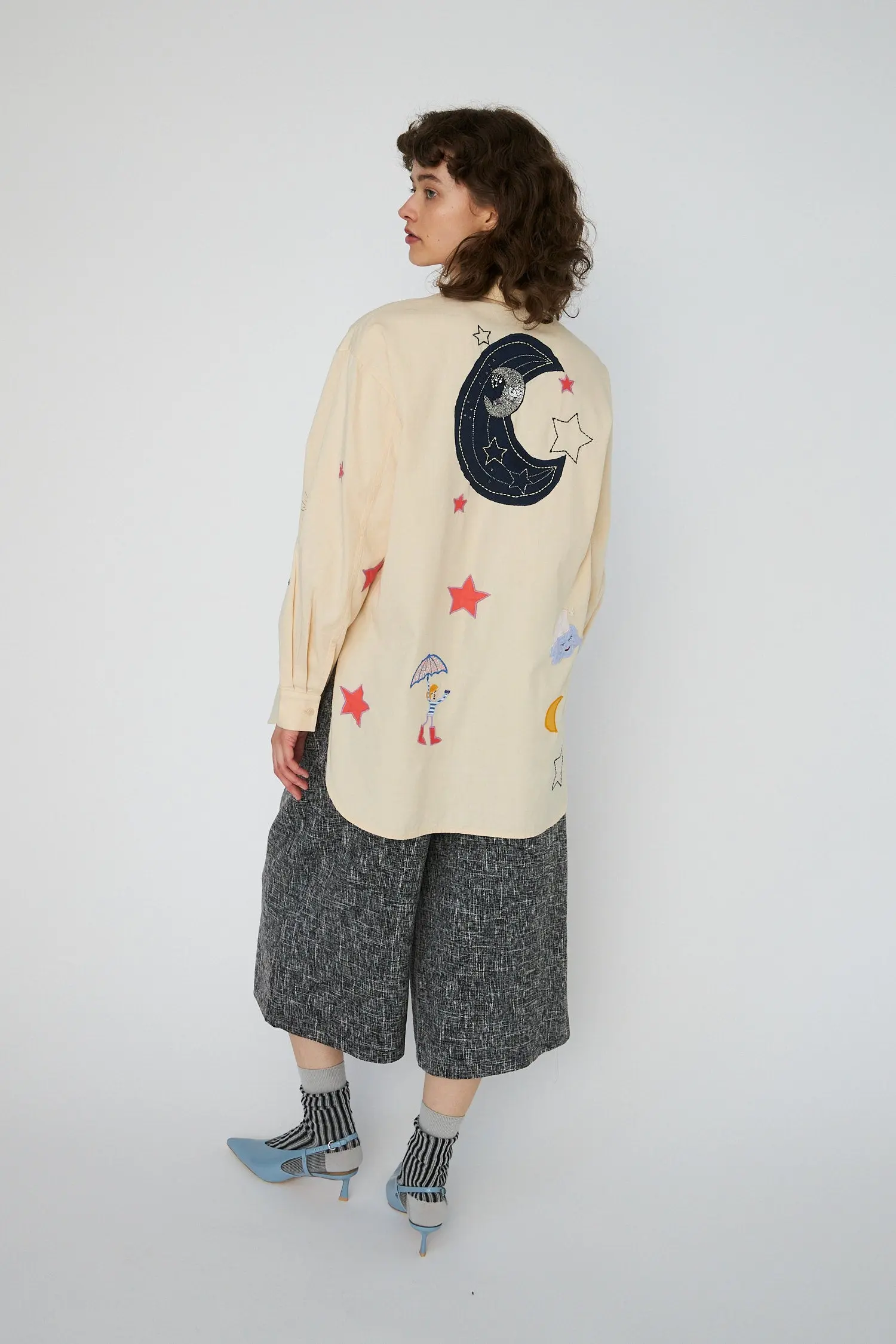 Bead Embellished Shirt - Creme Brûlée - Image 2