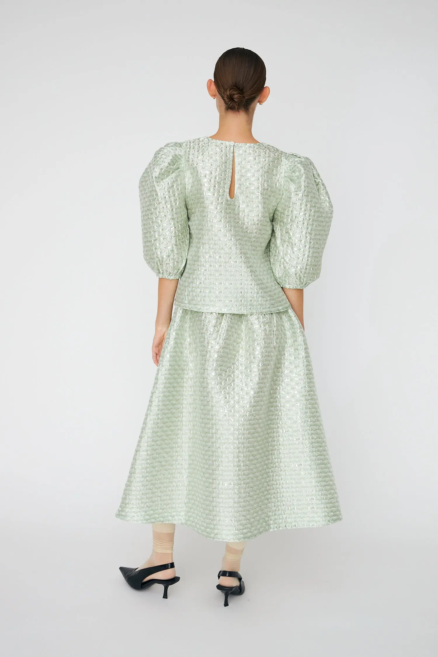 Bubble Blouse - Mint Tea - Image 4