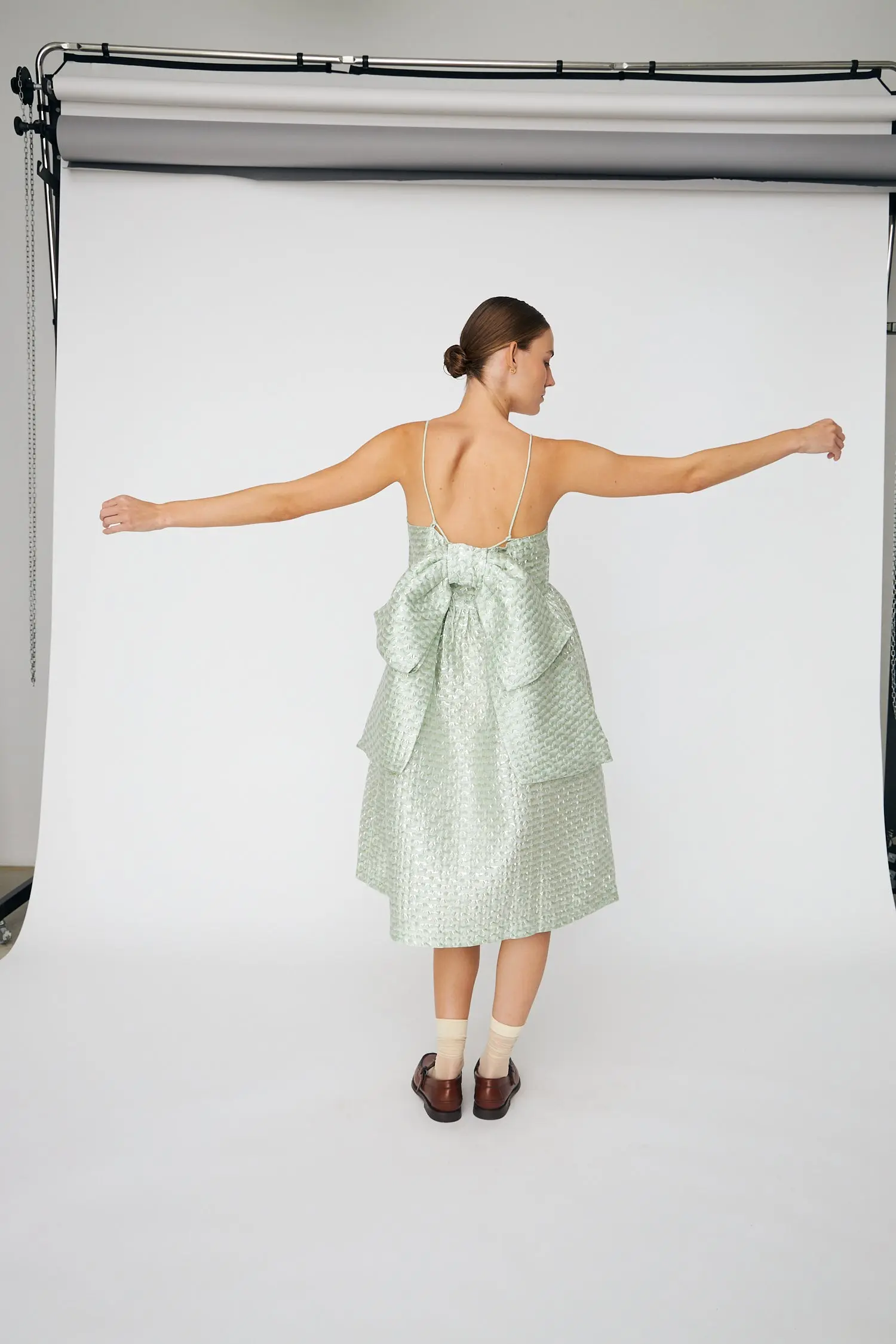 Bubble Dress with Straps - Mint Tea - Image 2
