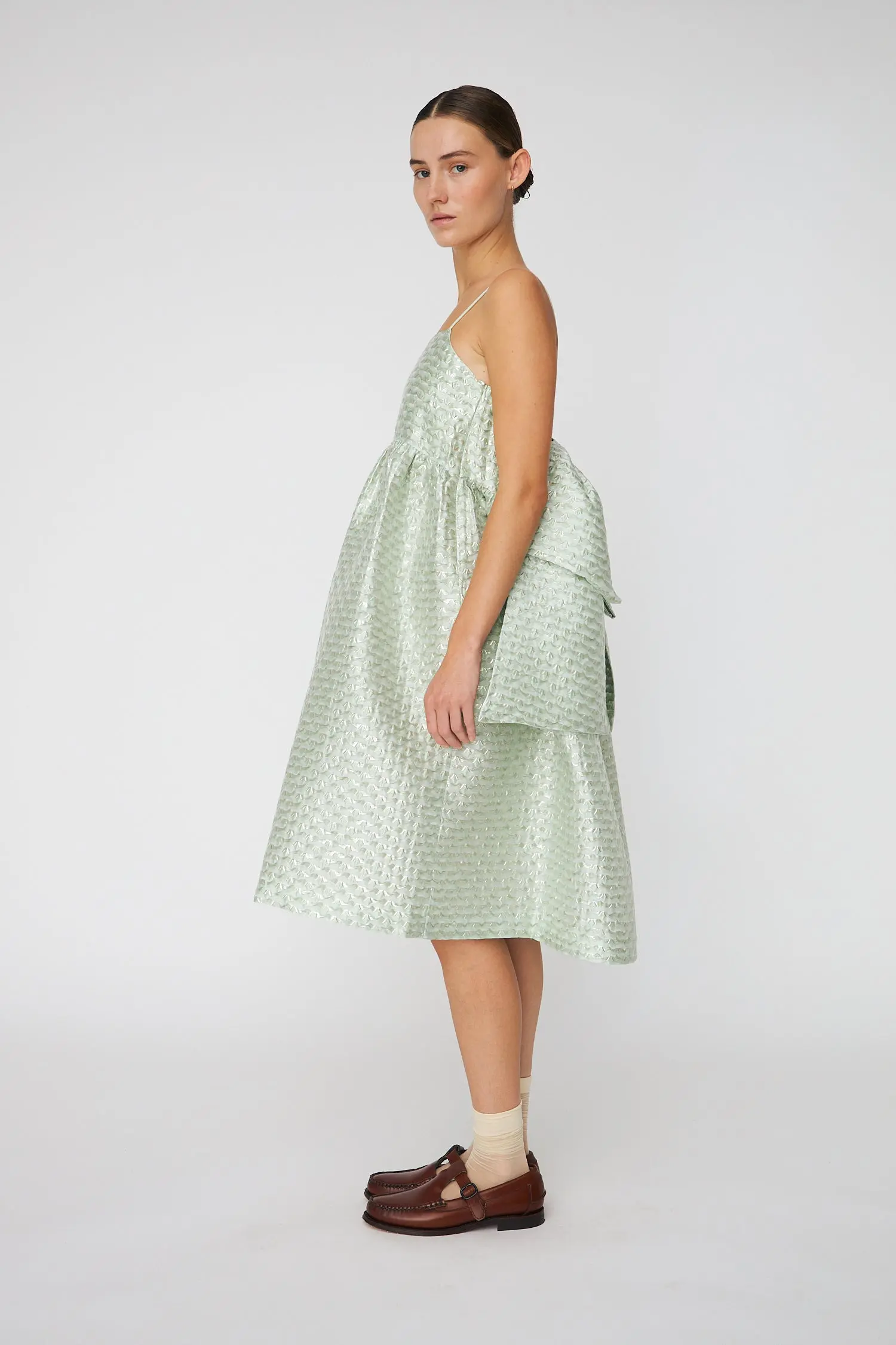 Bubble Dress with Straps - Mint Tea - Image 3