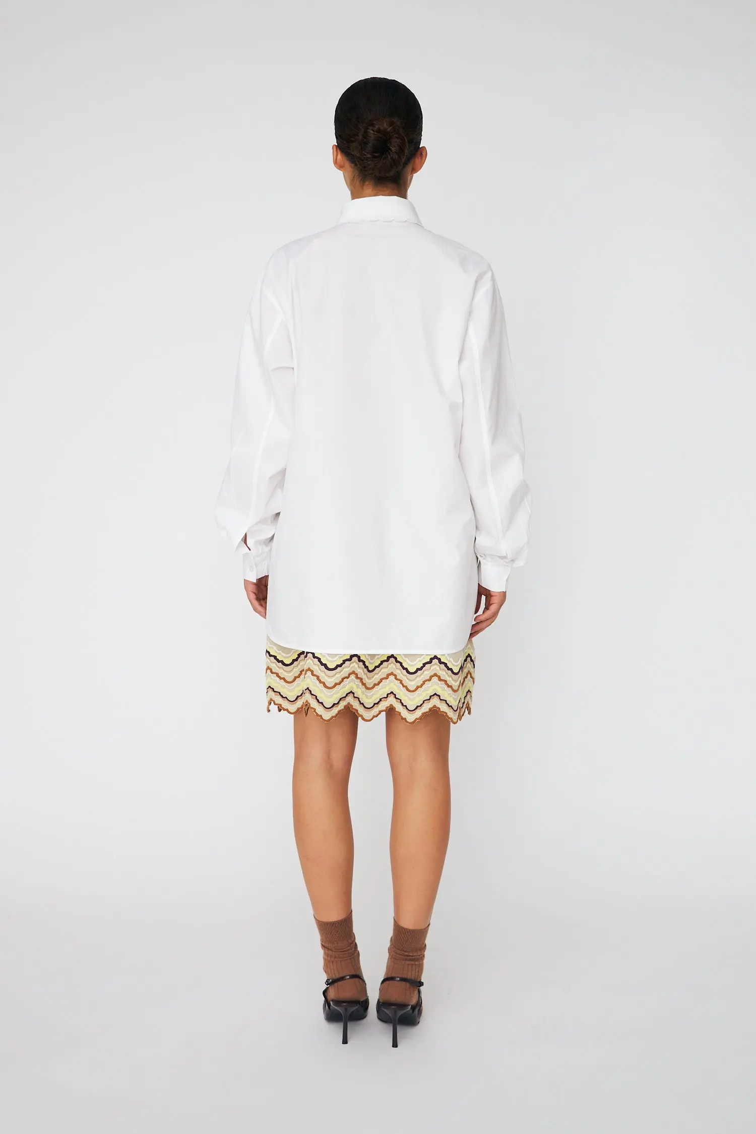 Cotton Poplin Shirt - White - Image 3