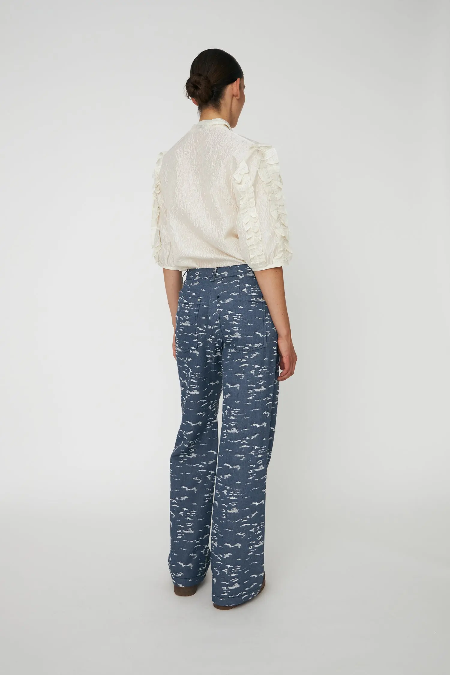 Delicate Frill Shirt - Ivory - Image 2