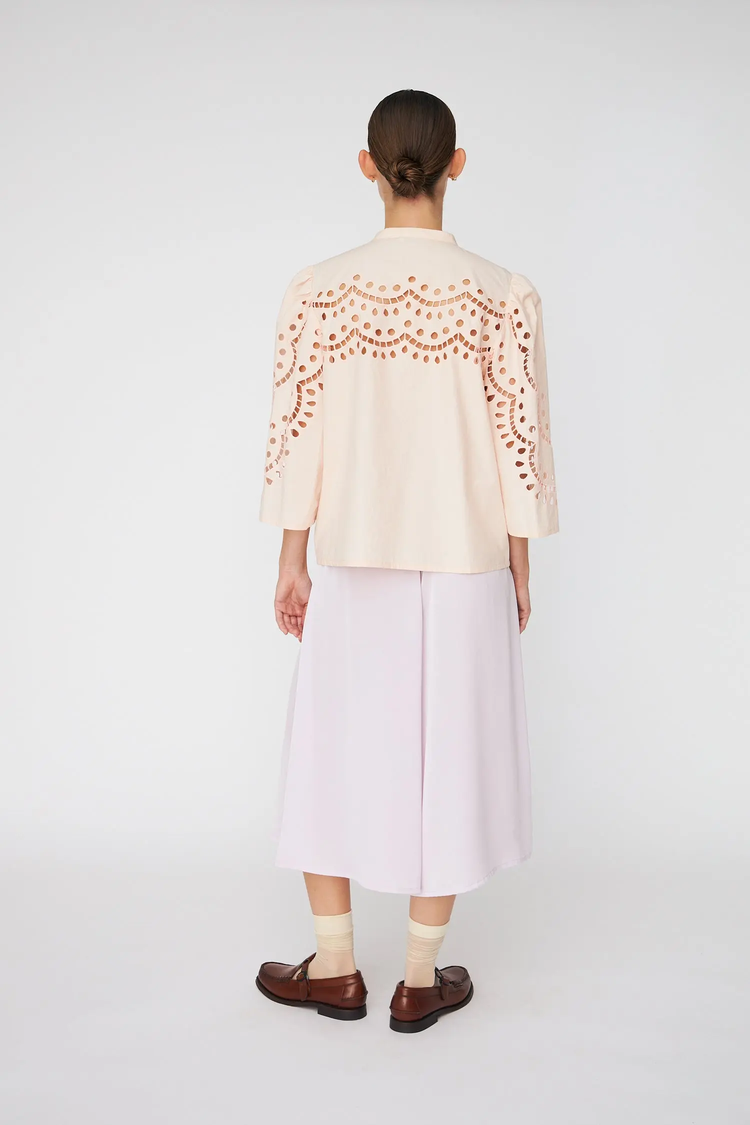 Embroidery Anglaise Shirt - Soft Powder - Image 2