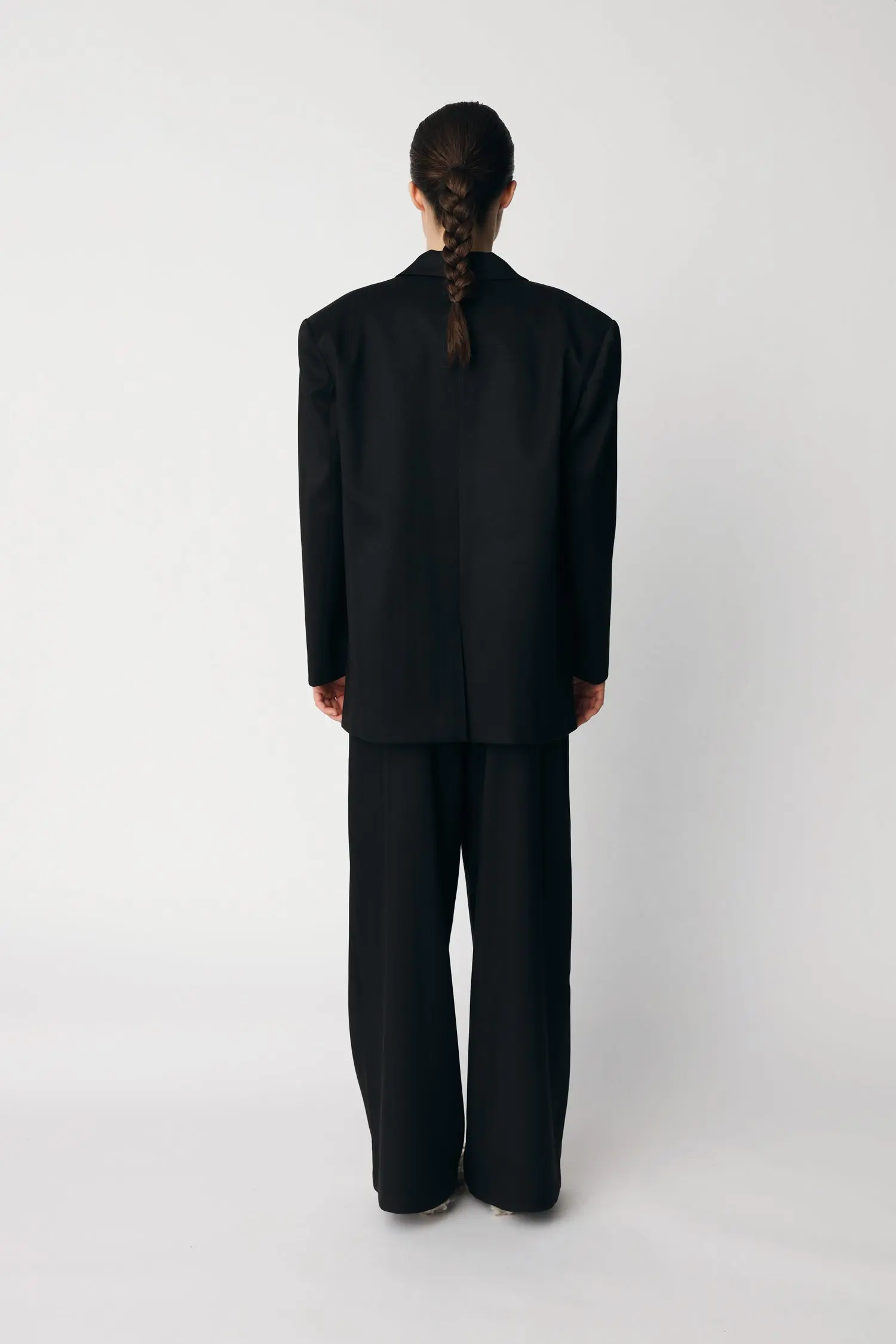 Oversized Blazer - Black - Image 5