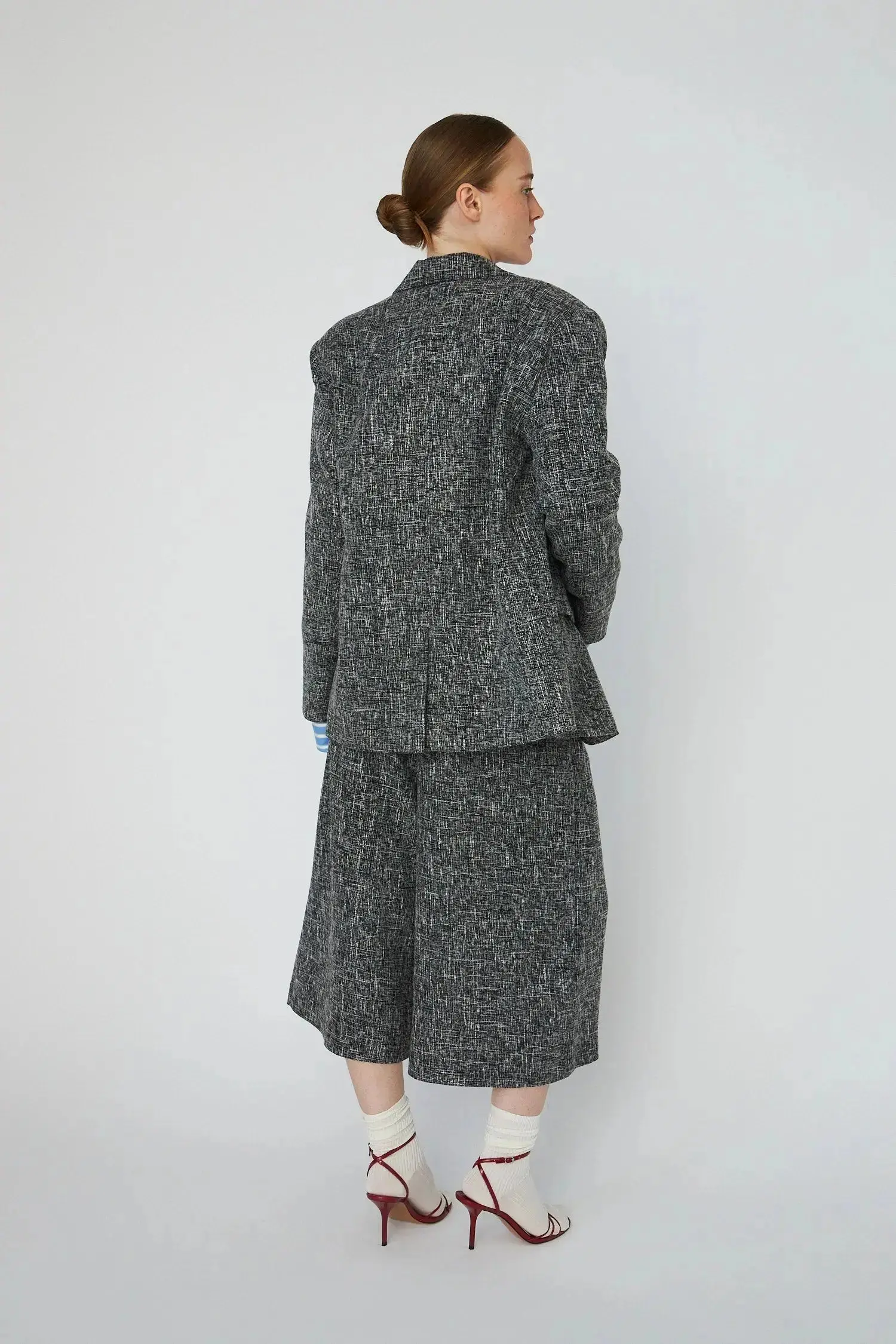Salt and Pepper Oversized Blazer - Flintstone - Image 3